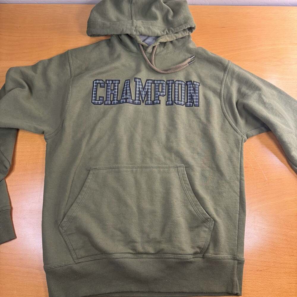 Champion Athleticwear Olive Green Graphic Logo Pullover Hoodie